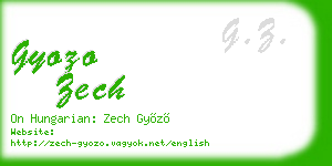 gyozo zech business card